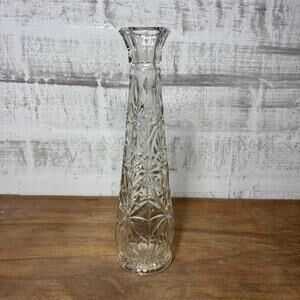 Glass Daisy Design Vase